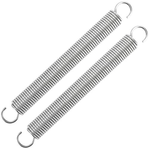 GUNGY Zugfedern mit Haken Edelstahl Zugfeder Spannfeder 150mm Außendurchmesser 16mm Drahtdurchmesser 1,9 mm Maximale Zugkraft 7,20kg 1,9x16x150mm 2 Stück