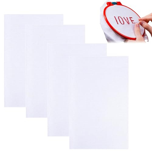 Aida, tessuto a punto croce, tessuto per ricamo, panno Aida, adatto per ricamatori professionali e appassionati di artigianato, aiutandoti ad arricchire il tuo tempo libero, 4 pezzi, 14 CT, 30 x 45 cm