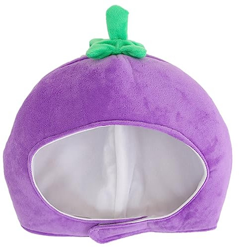 VALICLUD Lustiges Halloween-kostüm Auberginenhut Performance-stirnband für Bühnenshows und Foto-requisiten