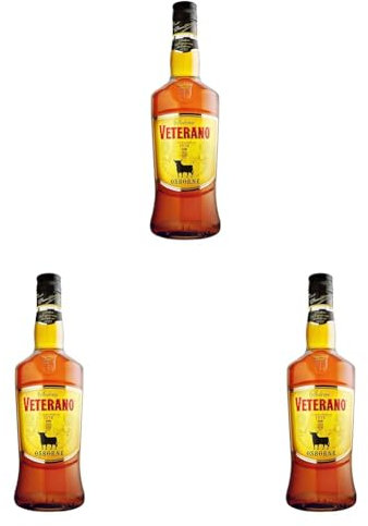 Osborne Veterano – Hochwertige Spirituose aus Spanien hergestellt nach dem Solera-Verfahren mit 30% vol. (1x 0,7l) (Packung mit 3)