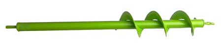 WERHE Coclea di terra per trapano 60 mm Ø, 600 mm di lunghezza - Coclea da giardino per avvitatore a batteria per piantare, fiori e scavare buche - Strumento di scavo per il giardino