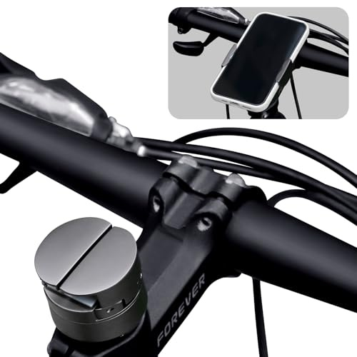 OFFCURVE Handyhalterung Fahrrad, Metall Fahrrad Handyhalterung Lenker Abnehmbar 360° Drehbare Universal Handyhalter für Motorrad E Scooter Wasserdicht für Phone 16 Pro 4,0–7,0 Zoll Smartphone