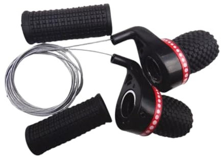 misppro Bike Twist Grip Gear - Palanca de cambios de velocidad para bicicleta de montaña, fácil de instalar, para 18/21 velocidades, reemplaza los puños trenzados