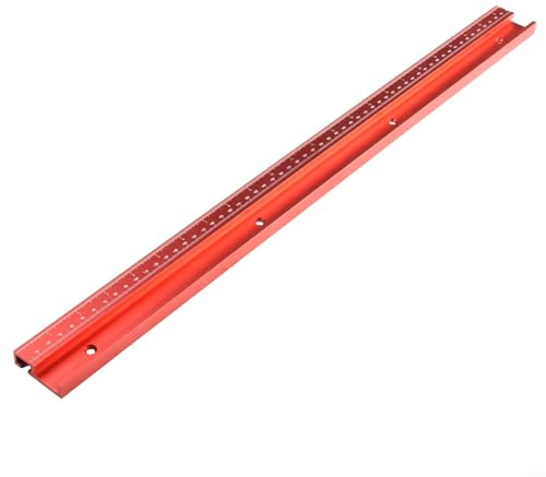 1 rail à onglet en aluminium 45 de type T pour une utilisation efficace avec les tables de toupie et les scies (600 mm)