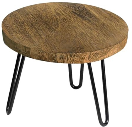 MagiDeal Support de Plantes en Bois, Support de Pot de Fleurs, Petit, Table d'appoint, Mini de Hauteur Moyenne, Tabouret en Bois pour Plantes, pour