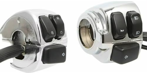 Kompatibel Mit XL883 Für XL1200 Für Sportster 1996-2012 Motorrad Chrom 1 Lenker Blinker Steuerschalter Lenker Steuerschalter Motorrad Lenker Schalter