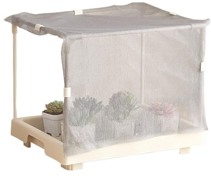 Mini-Pflanzen-Gewächshaus – Pflanzen-Wachstumszelt, PE-Abdeckung, Rolltür-Design, Wetterfester Wachstumsschutz | Tragbares Gewächshaus Für Balkon, Hinterhof, Wohnung, Terrasse, Gartenarbeit, Gemüse, B