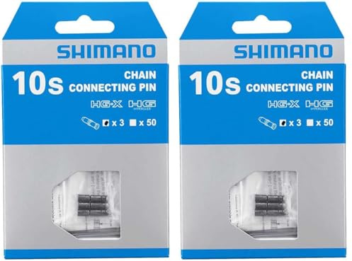 SHIMANO - Y08X98031 - Rivets de chaîne - 10 vitesses - Gris - 3 pièces - 5,85 mm (Lot de 2)