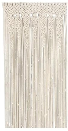 Makramee Wandbehang Tapisserie für Raumteiler, Home Wanddeko (90x180cm) | Boho Handgewebte Makramee Türvorhang Vorhang, Boho Wanddeko für Fenstervorhänge, Hochzeit, Home Wanddeko, Beig (35x70in)
