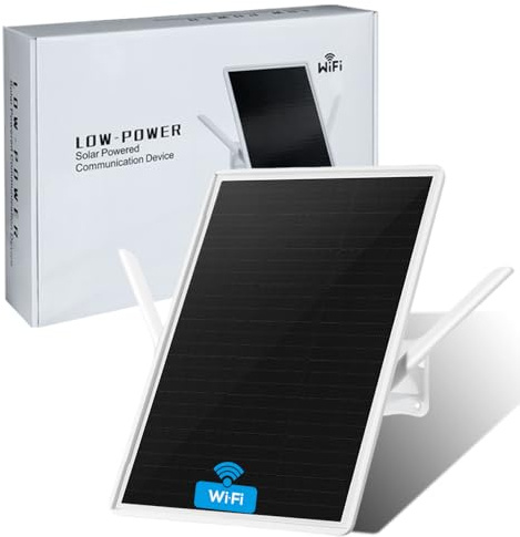 LCLCTEK® Ripetitore WiFi Amplificatore WiFi batteria solare per esterni,Ripetitore di portata Wi-Fi 100-metri,Access point wireless 2.4 GHz Wi-fi 300 Mbit/s,Ideale per grandi spazi remoti (17in)