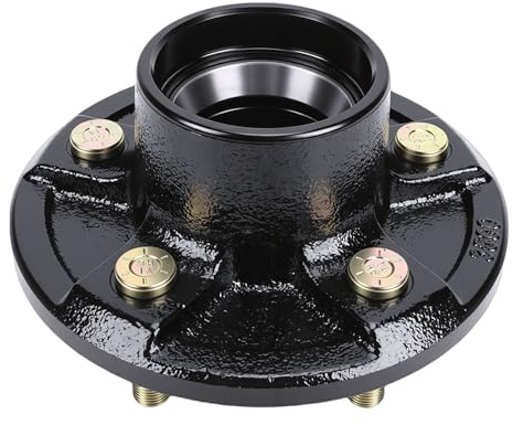 Kit Tenditore per Rimorchio Elevata capacità di Carico per Rimorchi Pesanti Facile Installazione per Assi da 1-1/16 a -3/8, Kit di Montaggio Tamburo Freno con Bulloni 5x4,5 per Rimorchi