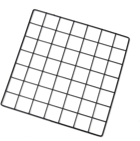 SECFOU Marco de Fotos de Hierro Negro 35x35cm Rejilla Metálica para Decoración de Pared en Dormitorio y Sala, Práctico y Conveniente para Fotos