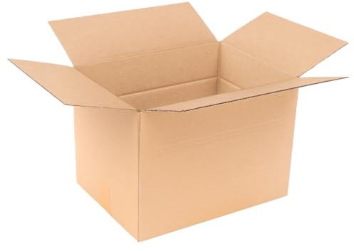 verpacking 100 Faltkartons Versandkartons DHL Kartons 400 x 300 x 300 mm, KK-100, 1-Wellig | variable Höhe bei 100 und 200 mm |