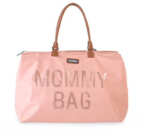 CHILDHOME Mommy Bag, Wickeltasche, Mutterschaft, Reisetasche, große Kapazität, Wickelunterlage, verstellbarer Schultergurt, Thermotasche, Kofferdurchlass