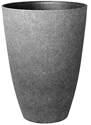 Gartenpirat Pflanzkübel groß Ø 40 Höhe 55 cm Kunststoff Topf Farbe Graphit-grau