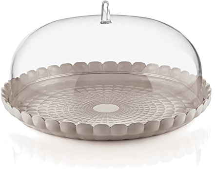 Guzzini - Tiffany, Tortenclocke - Taubengrau, Ø 36xh14 cm - 199500158