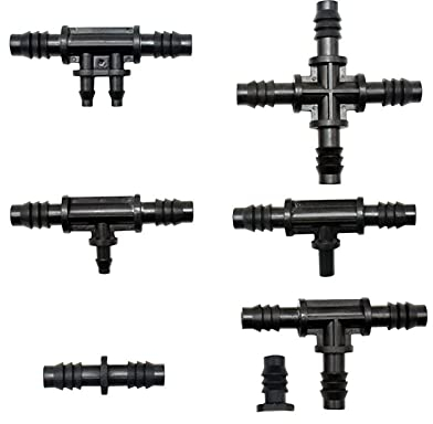 Garten-Klempnerschlauch-Adapter 100 8 mm bis 4mm reduzieren Schlauchverbinder T-förmige Ellenbogen gerade Ellenbogen 3/8 8/11 6mm 1/4 4 / 7mm Bewässerungsbeschläge (Color : 3I8 to 6mm)