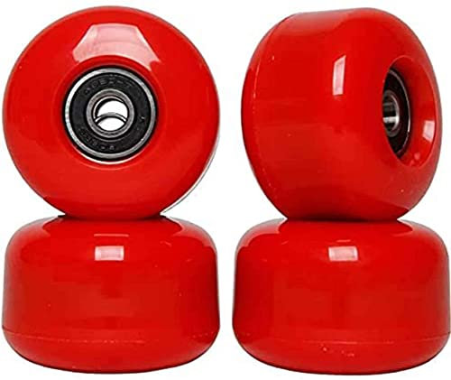 Skateboard-Räder mit Kugellagern, Rollschuh, Skateboard-Räder, Tricks, Street, Skateboarding, 52 mm, 95 A, 4 Stück, Rot