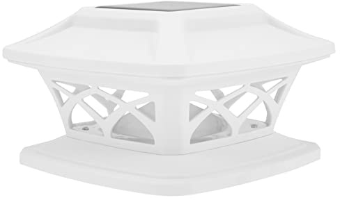 Uonlytech Palo Solare Per Arredamento Decorazione Recinzione Pilastro Notte Esterno Led Patio Lampada Luce Luci Caps Giardino Deck Piazza Paesaggio Cap Flood