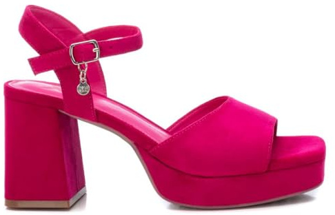 XTI - Sandalia Mujer Fucsia - Calzado Cómodo y Versátil - Moda casual - Modelo 14147102 (Talla 37)