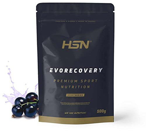 HSN Recuperador Evorecovery | Grosella 500g | Batido Post Entreno con Proteína Hidrolizada Clear Aminoácidos Carbohidratos Sales Minerales | No Incluye Dosificador | No-GMO Vegetariano Sin Gluten