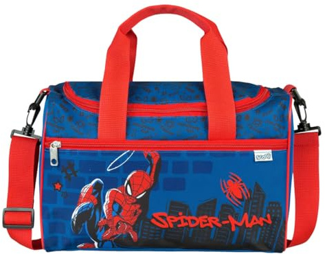 Scooli - Spider Man Sporttasche für Kinder - Geräumiges Hauptfach - Verstellbarer Schultergurt - Spider Man-Design - Robust