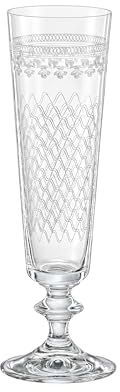 Crystalex Bohemia Sektgläser Bella MADAME KAROLINKA Kristallglas 205 ml 6er Set Bohemia