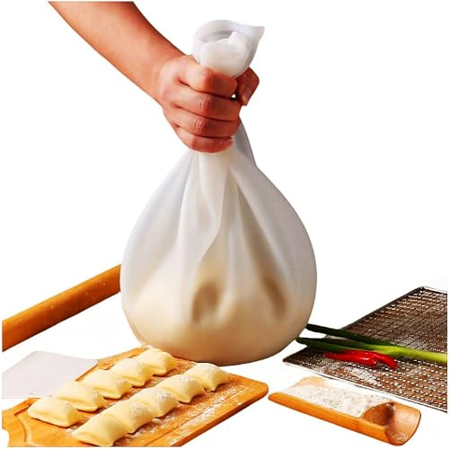 2-Pack Cooking Tool for Dough Preservation and Preparation, Multifunctional Pastry Pizza Cornbread Flour Mixing Bag, Silicone Dough Kneading Bag