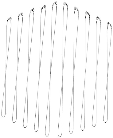 COHEALI 10 St Ormkedja Halsband Sterling Silver Orm Kedja Halsband Bulk Ormkedja i Sterling Silver a Tum Tillbehör Silver-