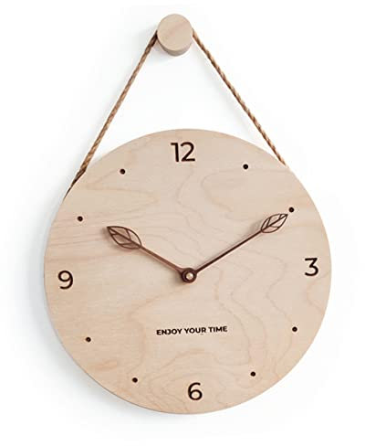 PRETYZOOM 1stk Wanduhr Aus Holz Japanisches Alte Wanduhr Haushaltsuhr Dekoration Digitale Wanduhren Große Holzuhr Nummerierte Wanduhr Leise Büro Stumm Antiquität