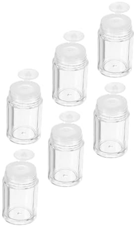 MAGICLULU 6st Lose Bilden Leere Siebflasche Leere Kleines Pulver Make-up-puder-behälter Loses Puderetui Puderdose Puder-lidschatten Plastik Tragbar Fräulein