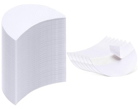 120 Piezas Parche Desechable de Sombra de Ojos Adhesivo Parche de Sombra de Ojos Extensiones de Pestañas Protector de Sombra de Ojos Almohadillas de Gel de Sombra de Ojos Etiqueta de Rayas