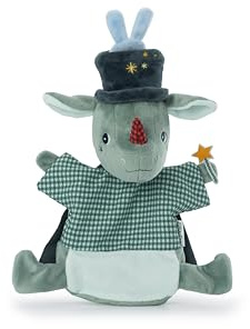 LILLIPUTIENS - Marionnette à Main Joe Magicien - Jouet interactif pour Enfant avec Tours de Magie - Idéal pour raconter des Histoires Magiques - Stimule l’Imagination - Dès 2 Ans - 83516