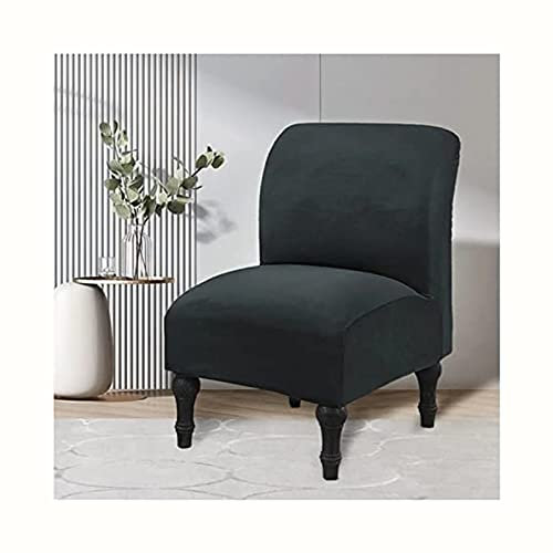 Mswborml Samt Cocktailsessel Bezug Ohne Armlehne, Samt Sesselhussen Ohne Armlehne Weich Sofabezug Relaxsessel Sesselüberwurf Stretch Universal Sesselschoner Onhe Armlehnen Möbelschutzhussen,C