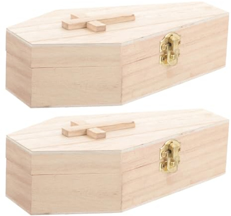 HOLIDYOYO Caja De Anillo De Ataúd Caja De Joyería De Ataúd De Madera Organizador De Joyas Gótico Soporte De Joyería En Forma De Ataúd Divertido Estuche De Viaje Para Decoración De Ceremonia