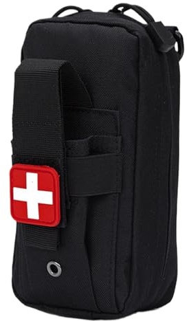 Sac de Premiers Secours Pochettes Molle en Nylon avec Plusieurs Poches Sac de Premiers Secours Vide d'urgence Tactique avec Sangles à Pression pour la randonnée en Plein air Camping Escalade Sac