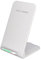 Pipestation White Wireless Charger Stand - 15W Fast Wireless Phone Charger Stand for Samsung Galaxy, Google Pixel, iPhone and Other Mobile Devices - Super-Fast Wire-less Phone Charging Station (White)
