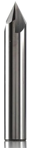 Pangyoo 6mm 8mm Schaft CNC Wolframcarbid Fasenfräser Aluminium Kupfer 60 90 120 Grad Entgraten Schaftfräser V Nut Fräser(1PC-ECN3F-D6.0-R120)