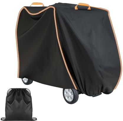 Elektromobil Abdeckung, wasserdichte 420D Oxford UV-Schutz, staubdichte Elektromobil Abdeckung 3- und 4-Rad-Mobilitätsroller, Rollstuhlabdeckung (2XL 175x119x63cm)