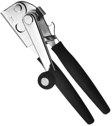 Abrelatas industriales Kustimantu, manivela de manivela de mano | Plegable manivela fácil abridor de tapa de tapa,Botella de vino portátil abierta, gadgets de cocina portátiles, productos