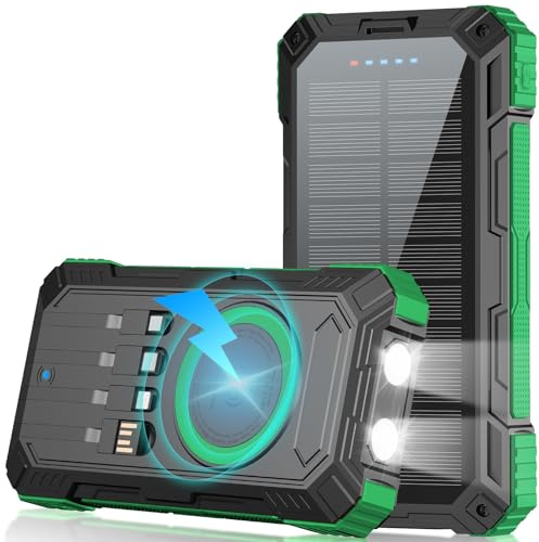 Solar Power Bank Portable Charger, External Battery Pack