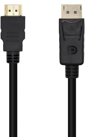 VoltShine Câble convertisseur DisplayPort vers HDMI 3 m, compatible audio et vidéo, idéal pour connecter des appareils à des écrans externes.