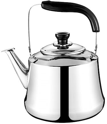 HUIBBGO Bollitore con fischio, teiera da fornello, bollitore in Acciaio Inox con fischio, teiera da fornello con Manico, bollitore a Gas, teiera per Cucina Domestica, bollitore da tè