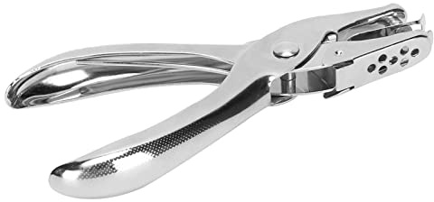 KIMISS Leather Hole Puncher Pliers for Crafts and DIY Projects - Heavy Duty Steel Round Punch Tool for Belts, Notepads, and More