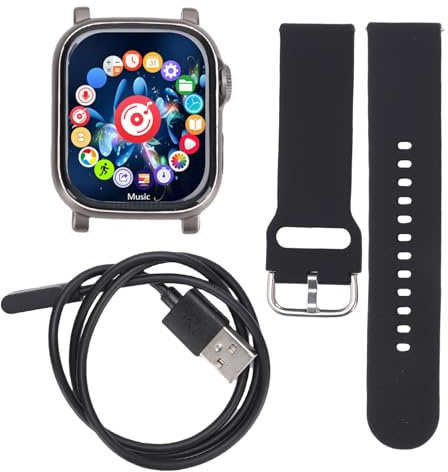 Lecteur MP3 Bluetooth, Lecteur de Musique Portable 128 Go avec Bracelet à écran Tactile, Haut-Parleur intégré, enregistreur Vocal, Tracker de Fitness, Lecteur MP3 avec (128 Go)