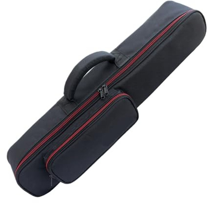 Gigbag für Altsaxophon Tragbarer Sopransaxophonkoffer mit Beutelgriff, stoßfest, Aufbewahrungstasche for Musikinstrumente, Oxford-Stoff, Klarinette(60CM)