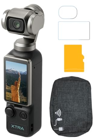 PNY Xtra Edge Muse Gimbal Action Camera Bundle | Accessori inclusi, (4 articoli)