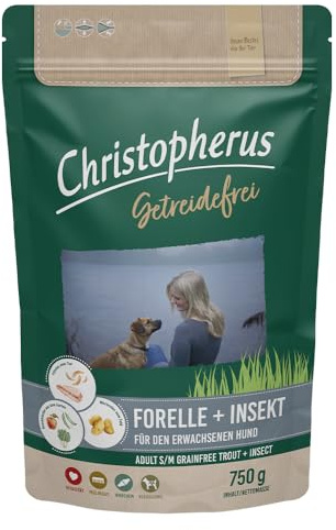 Christopherus Getreidefrei Forelle & Insekt 750g