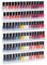 AMEITECH Acryl-Nagellack-Regal, transparent, Wandmontage, 90 Flaschen, Nagellack-Organizer und Aufbewahrung mit rutschfesten Endeinsätzen, 38,1 cm, 6 Stück