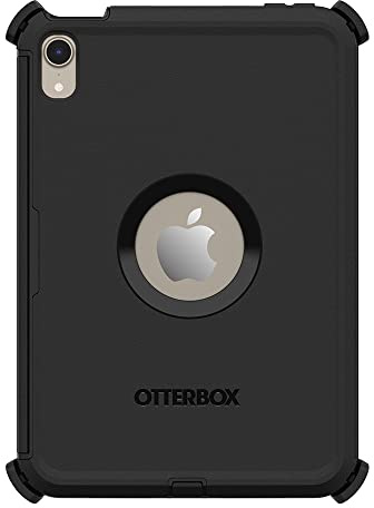 OtterBox Defender Case for iPad Mini 8.3-Inch 7th gen 2024 (A17 Pro) / 6th gen 2021, Shockproof, Ultra-Rugged Protective Case with built in Screen Protector, 2x Tested to Military Standard, Black